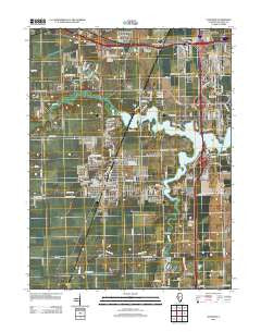 Chatham Illinois Historical topographic map, 1:24000 scale, 7.5 X 7.5 Minute, Year 2012