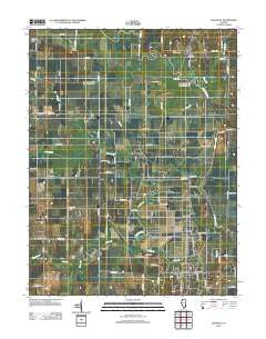 Chauncey Illinois Historical topographic map, 1:24000 scale, 7.5 X 7.5 Minute, Year 2012