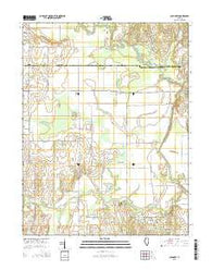 Chauncey Illinois Current topographic map, 1:24000 scale, 7.5 X 7.5 Minute, Year 2015