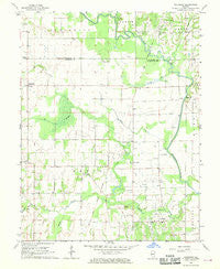 Chauncey Illinois Historical topographic map, 1:24000 scale, 7.5 X 7.5 Minute, Year 1968