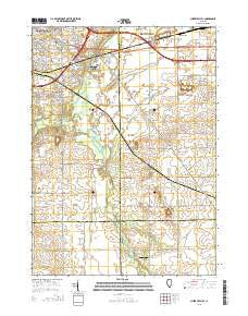 Cherry Valley Illinois Current topographic map, 1:24000 scale, 7.5 X 7.5 Minute, Year 2015