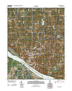 Chester Illinois Historical topographic map, 1:24000 scale, 7.5 X 7.5 Minute, Year 2012