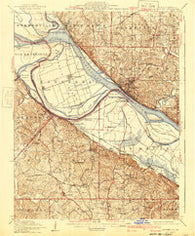 Chester Illinois Historical topographic map, 1:62500 scale, 15 X 15 Minute, Year 1915