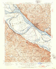 Chester Illinois Historical topographic map, 1:62500 scale, 15 X 15 Minute, Year 1947