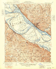 Chester Illinois Historical topographic map, 1:62500 scale, 15 X 15 Minute, Year 1915