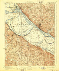 Chester Illinois Historical topographic map, 1:62500 scale, 15 X 15 Minute, Year 1915