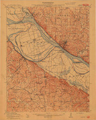 Chester Illinois Historical topographic map, 1:62500 scale, 15 X 15 Minute, Year 1915