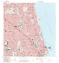 Chicago Loop Illinois Historical topographic map, 1:24000 scale, 7.5 X 7.5 Minute, Year 1993