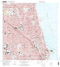 Chicago Loop Illinois Historical topographic map, 1:24000 scale, 7.5 X 7.5 Minute, Year 1997