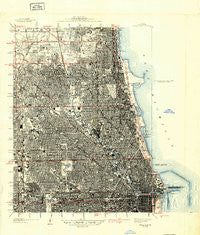 Chicago Loop Illinois Historical topographic map, 1:24000 scale, 7.5 X 7.5 Minute, Year 1929