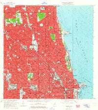 Chicago Loop Illinois Historical topographic map, 1:24000 scale, 7.5 X 7.5 Minute, Year 1963