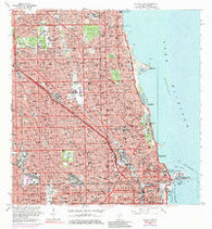 Chicago Loop Illinois Historical topographic map, 1:24000 scale, 7.5 X 7.5 Minute, Year 1963