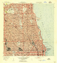 Chicago Loop Illinois Historical topographic map, 1:24000 scale, 7.5 X 7.5 Minute, Year 1953