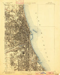 Chicago Illinois Historical topographic map, 1:62500 scale, 15 X 15 Minute, Year 1901