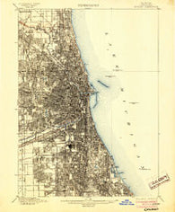 Chicago Illinois Historical topographic map, 1:62500 scale, 15 X 15 Minute, Year 1901