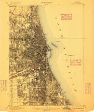 Chicago Illinois Historical topographic map, 1:62500 scale, 15 X 15 Minute, Year 1901