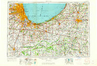 Chicago Illinois Historical topographic map, 1:250000 scale, 1 X 2 Degree, Year 1953