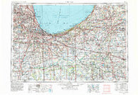 Chicago Illinois Historical topographic map, 1:250000 scale, 1 X 2 Degree, Year 1953