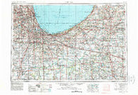 Chicago Illinois Historical topographic map, 1:250000 scale, 1 X 2 Degree, Year 1953