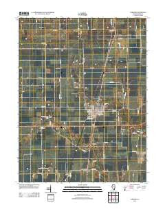 Chrisman Illinois Historical topographic map, 1:24000 scale, 7.5 X 7.5 Minute, Year 2012