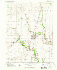 Chrisman Illinois Historical topographic map, 1:24000 scale, 7.5 X 7.5 Minute, Year 1966