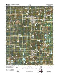 Christopher Illinois Historical topographic map, 1:24000 scale, 7.5 X 7.5 Minute, Year 2012