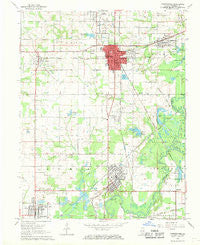 Christopher Illinois Historical topographic map, 1:24000 scale, 7.5 X 7.5 Minute, Year 1968