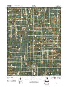 Cisne Illinois Historical topographic map, 1:24000 scale, 7.5 X 7.5 Minute, Year 2012