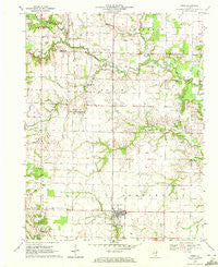 Cisne Illinois Historical topographic map, 1:24000 scale, 7.5 X 7.5 Minute, Year 1970