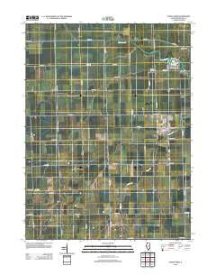 Cissna Park Illinois Historical topographic map, 1:24000 scale, 7.5 X 7.5 Minute, Year 2012