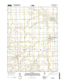 Cissna Park Illinois Current topographic map, 1:24000 scale, 7.5 X 7.5 Minute, Year 2015