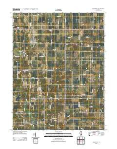 Claremont Illinois Historical topographic map, 1:24000 scale, 7.5 X 7.5 Minute, Year 2012