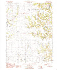 Clark Center Illinois Historical topographic map, 1:24000 scale, 7.5 X 7.5 Minute, Year 1984