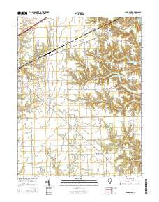 Clark Center Illinois Current topographic map, 1:24000 scale, 7.5 X 7.5 Minute, Year 2015