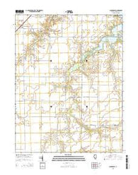 Clarksdale Illinois Current topographic map, 1:24000 scale, 7.5 X 7.5 Minute, Year 2015