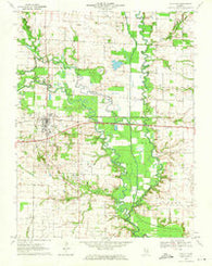 Clay City Illinois Historical topographic map, 1:24000 scale, 7.5 X 7.5 Minute, Year 1970