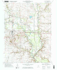 Clay City Illinois Historical topographic map, 1:24000 scale, 7.5 X 7.5 Minute, Year 1970