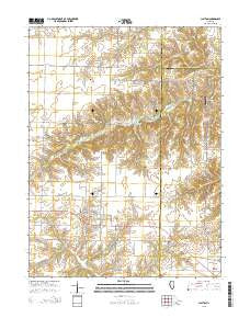 Clayton Illinois Current topographic map, 1:24000 scale, 7.5 X 7.5 Minute, Year 2015