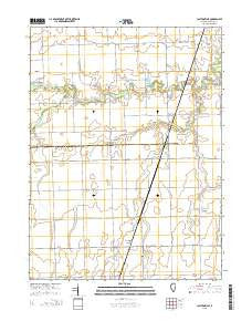 Claytonville Illinois Current topographic map, 1:24000 scale, 7.5 X 7.5 Minute, Year 2015