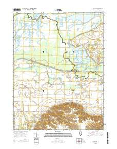 Clear Lake Illinois Current topographic map, 1:24000 scale, 7.5 X 7.5 Minute, Year 2015