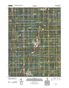 Clifton Illinois Historical topographic map, 1:24000 scale, 7.5 X 7.5 Minute, Year 2012