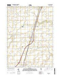 Clifton Illinois Current topographic map, 1:24000 scale, 7.5 X 7.5 Minute, Year 2015