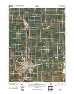 Clinton Illinois Historical topographic map, 1:24000 scale, 7.5 X 7.5 Minute, Year 2012