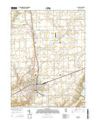 Clinton Illinois Current topographic map, 1:24000 scale, 7.5 X 7.5 Minute, Year 2015
