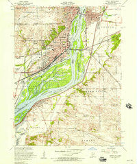 Clinton Illinois Historical topographic map, 1:24000 scale, 7.5 X 7.5 Minute, Year 1953
