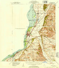 Clinton Iowa Historical topographic map, 1:62500 scale, 15 X 15 Minute, Year 1952