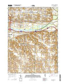 Coal Valley Illinois Current topographic map, 1:24000 scale, 7.5 X 7.5 Minute, Year 2015