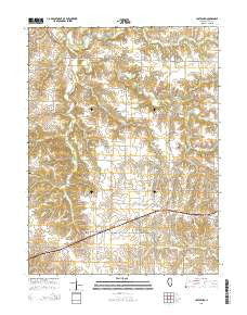 Coatsburg Illinois Current topographic map, 1:24000 scale, 7.5 X 7.5 Minute, Year 2015