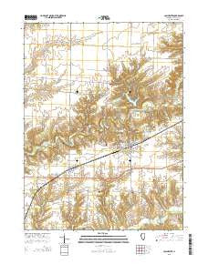 Colchester Illinois Current topographic map, 1:24000 scale, 7.5 X 7.5 Minute, Year 2015