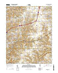 Collinsville Illinois Current topographic map, 1:24000 scale, 7.5 X 7.5 Minute, Year 2015